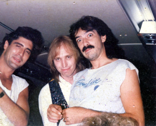 With Tom Petty & Lee Thornburg en route to "Live Aid" July 1985
