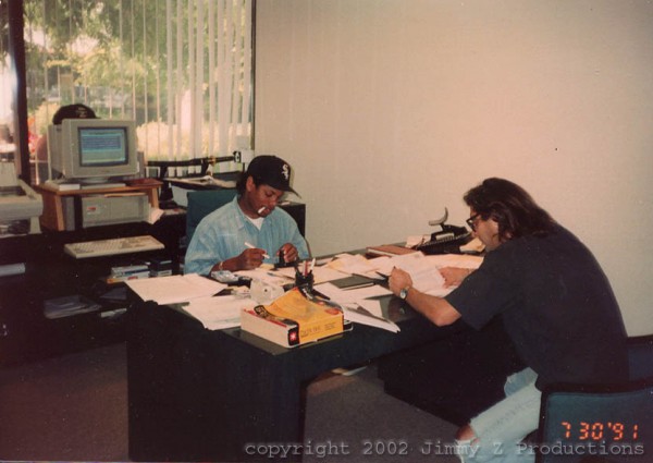 eazy in the office with Jimmy Z