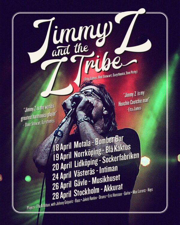 Jimmy Z & the Addition in Sweden 2024